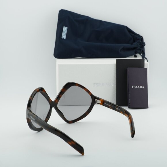 Prada PRB21S 20D50Q Geometric Sunglasses – Juniper Havana\\ Grey main image 9